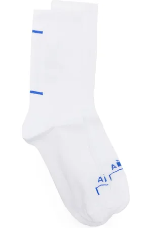 A-cold-wall* Intarsia-knit logo cotton socks