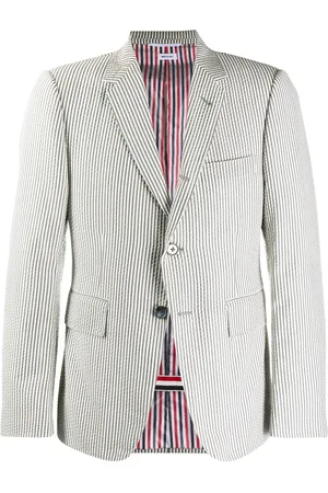 Thom Browne Striped single-breasted blazer