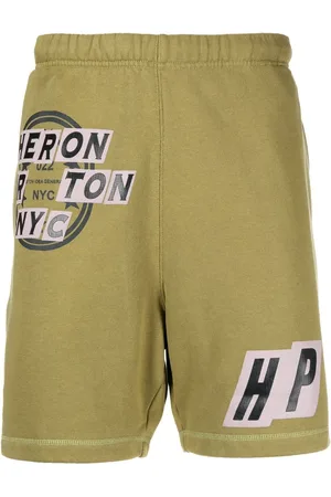 Heron Preston Logo-print track shorts