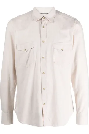 Tintoria Mattei Panelled cotton shirt