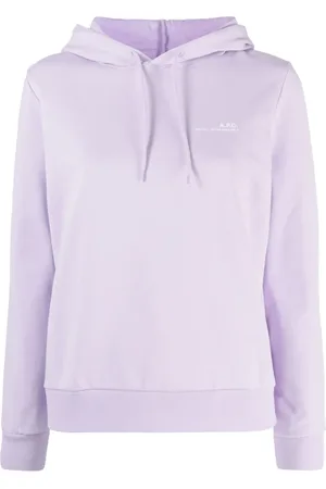 A.P.C. Logo-print cotton-jersey hoodie