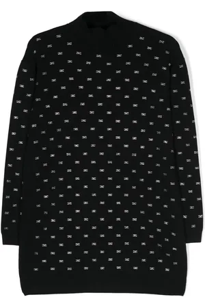 Elisabetta Franchi Crystal-embellished monogram dress
