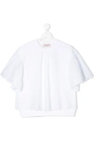 Alberta Ferretti TEEN lace trim blouse