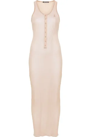 ANDREADAMO Fine-ribbed maxi dress