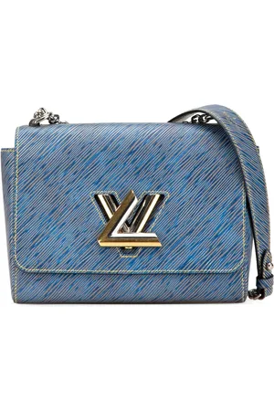 LOUIS VUITTON 2018 Epi Denim Twist MM crossbody bag