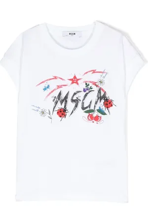 Msgm Logo-print cotton T-shirt