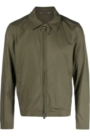CANALI Goatskin zip-up shirt jacket