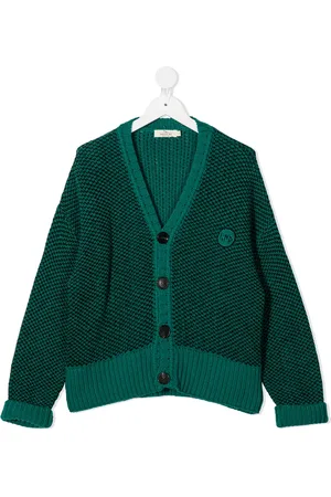 Le pandorine Embroidered logo cardigan
