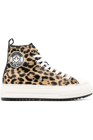 Dsquared2 Leopard-print high-top sneakers