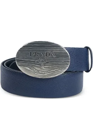 Prada Textured-buckle belt