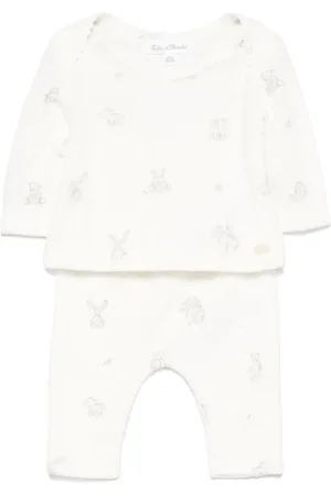 Tartine Et Chocolat Rabbit-print trousers set (set of two)
