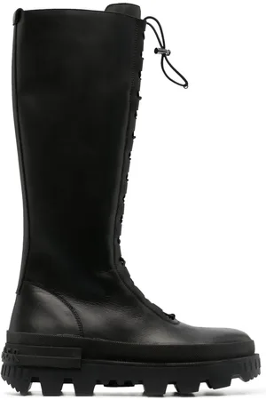 Moncler Vail leather elasticated-detail boots