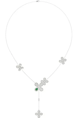 Marchesa Notte 18kt gold floral diamond necklace