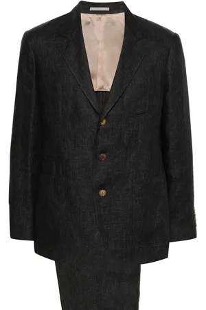 Brunello Cucinelli Mélange single-breasted suit