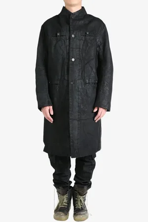 11 BY BORIS BIDJAN SABERI Washed denim coat