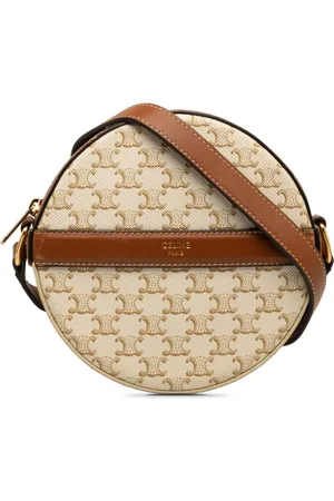 Céline 2021 Triomphe round crossbody bag