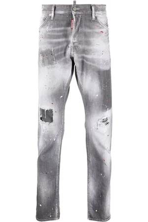 Dsquared2 Paint-splatter detail slim jeans