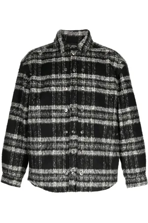 Y / PROJECT Textured stripe-pattern shirt jacket