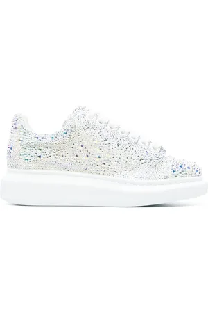 Alexander McQueen Oversized crystal-embellished sneakers
