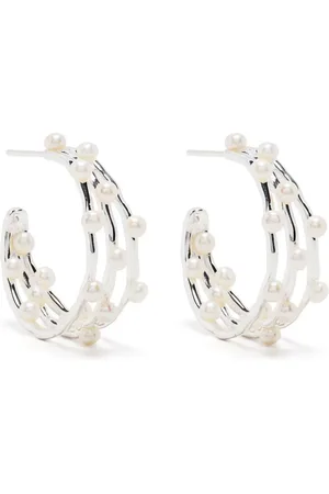 Dower and Hall Medium Waterfall pearl-embellished earrings