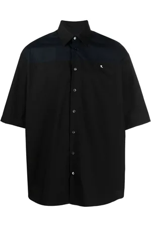 RAF SIMONS Ghost slogan print bowling shirt