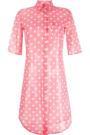 Jean Paul Gaultier 1990s polka-dot sheer shirtdress