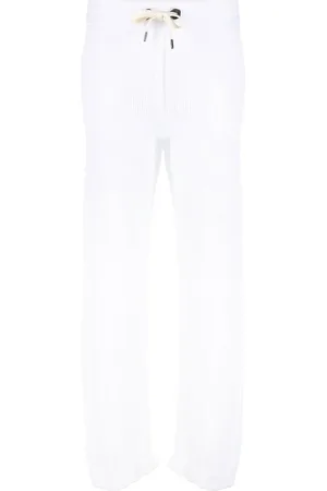 Brunello Cucinelli Fine-ribbed knitted trousers