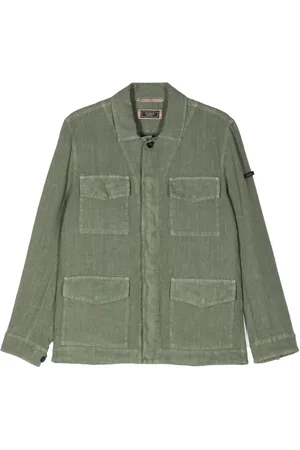 PESERICO SIGN Four-pockets linen shirt