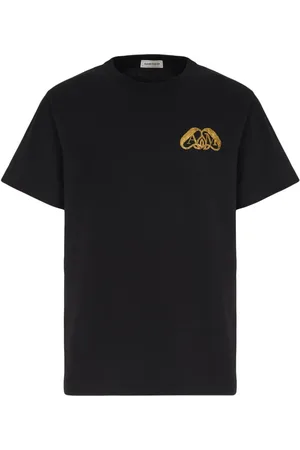 Alexander McQueen Half Seal logo-appliqué T-shirt