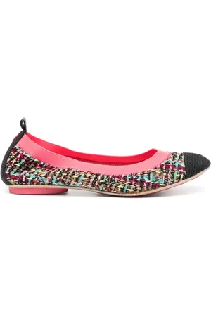 CHANEL Tweed ballerina shoes