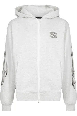 STAMPD Chrome Flame zip-up hoodie