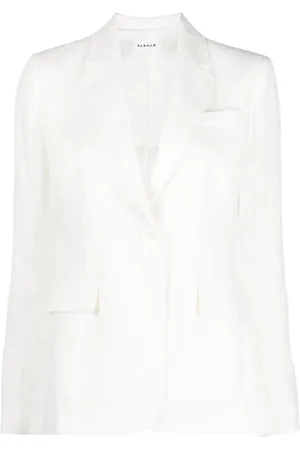 P.A.R.O.S.H. Linen single-breasted blazer