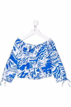 Msgm Graphic-print long-sleeve top