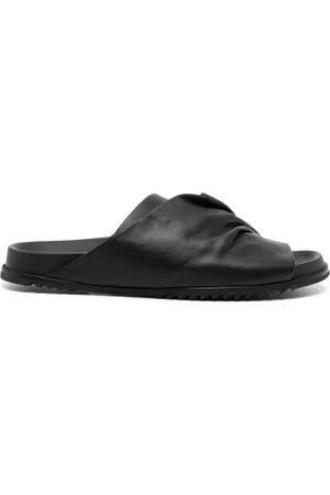 Rick Owens Morbius Granola leather sliders
