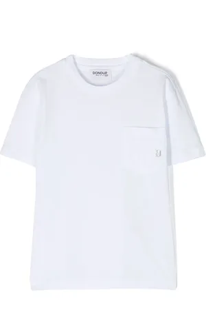 Dondup Logo plaque patch pocket T-shirt