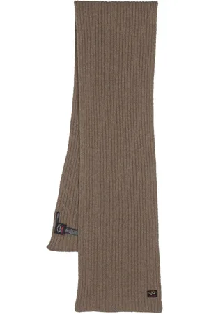 Paul & Shark Logo-patch cashmere scarf