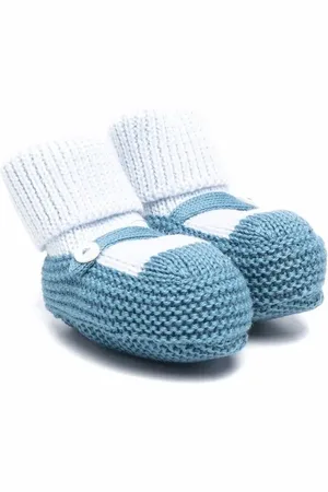 LITTLE BEAR Virgin wool knitted slippers