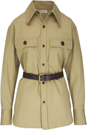 Saint Laurent Straight-point collar shirt