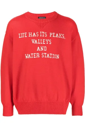 UNDERCOVER Slogan-print wool jumper