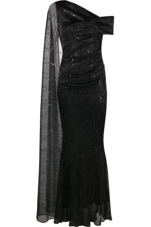 TALBOT RUNHOF Draped one-shoulder gown