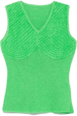 Isa Boulder V-neck top