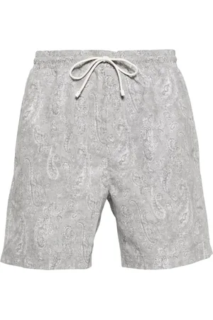 Brunello Cucinelli Bandana-print swim shorts