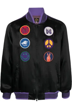 Pins & Needles Patch detail bomber jacket