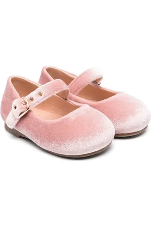 AGE OF INNOCENCE Eva velvet ballerina shoes