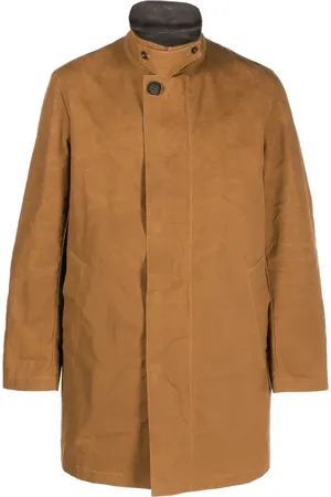 MACKINTOSH Norfolk single-breasted cotton coat