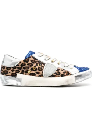 Philippe model PRSX leather low-top sneakers