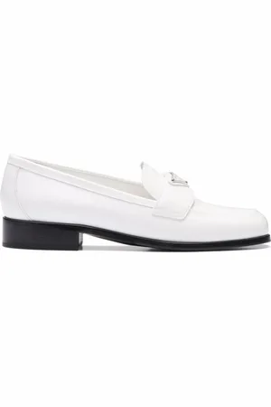Prada Logo-plaque leather loafers