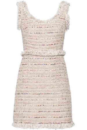 Giambattista Valli Sequin-embellished tweed dress
