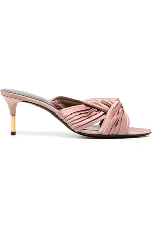 Tom Ford 75mm knot-detail pleated sandals