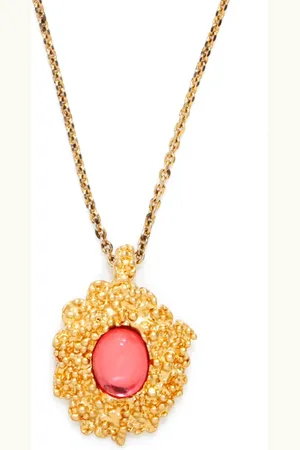 Saint Laurent Stone-pendant necklace